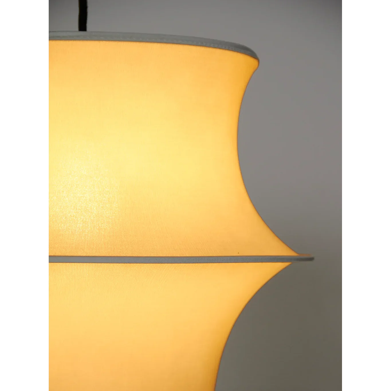 Fabric & Iron Table Lamp | Modern Minimalist Desk or Bedside Lighting