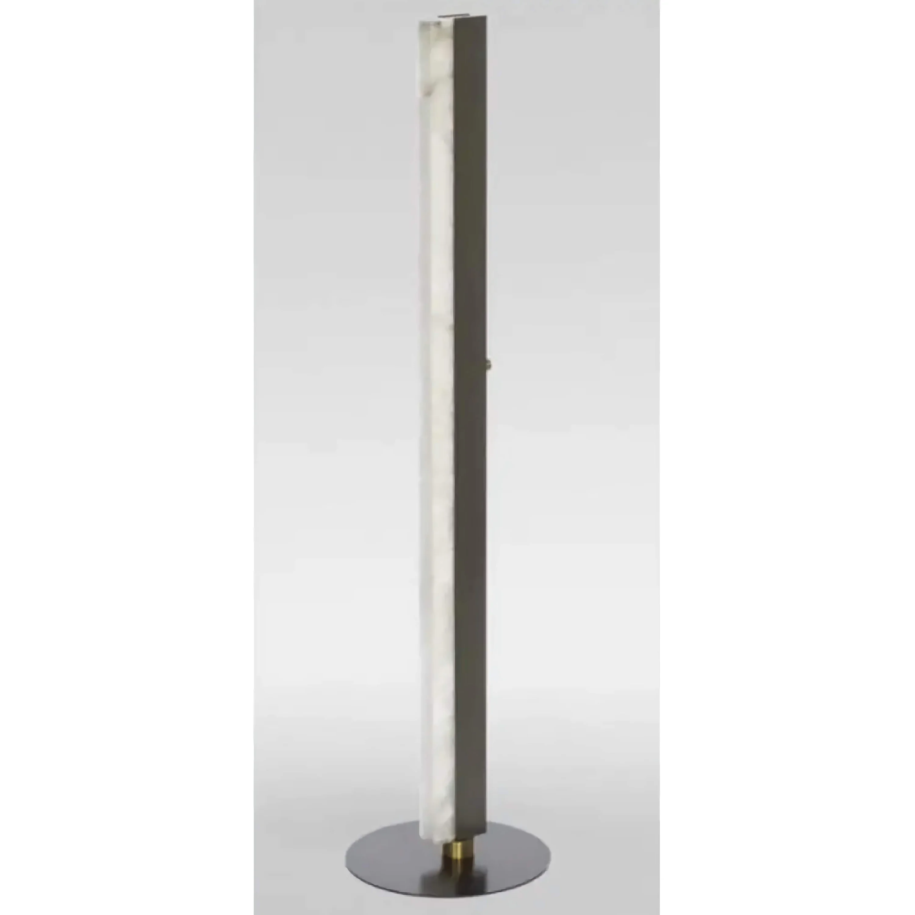 Minimalist Alabaster & Bronze Floor Lamp | Architectural Led Light