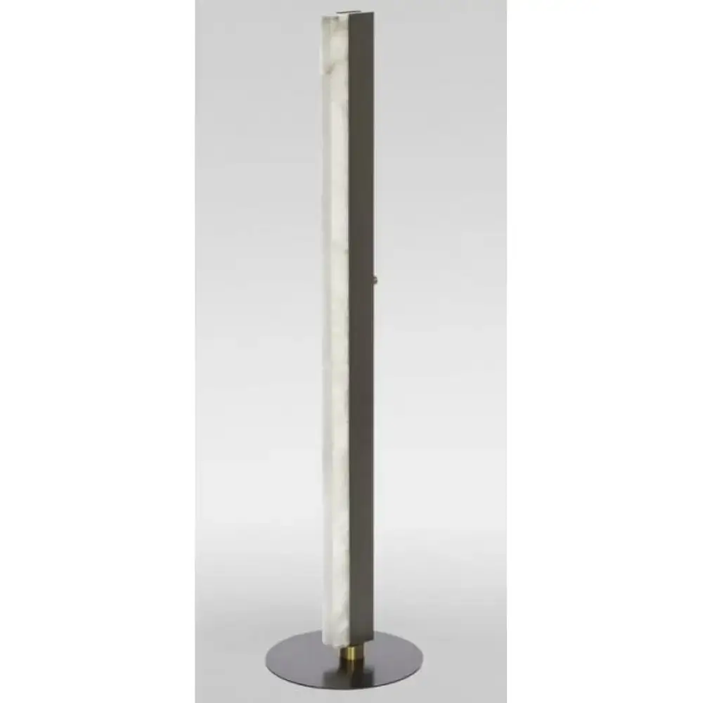 Minimalist Alabaster & Bronze Floor Lamp | Architectural Led Light - Lamps