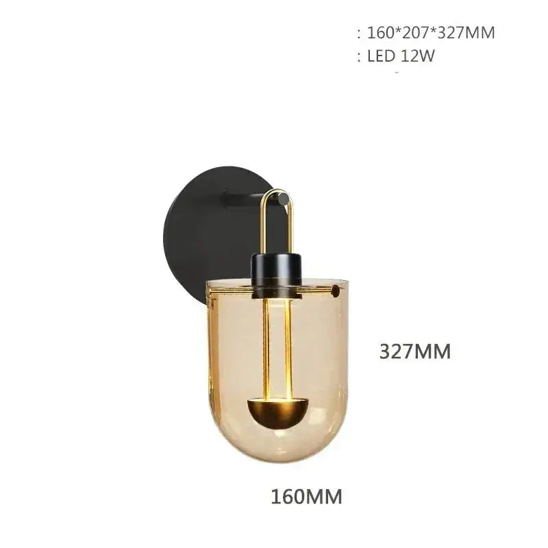 Minimalist Led Wall Lamp Bedside Sconce for Living Room - Sconces