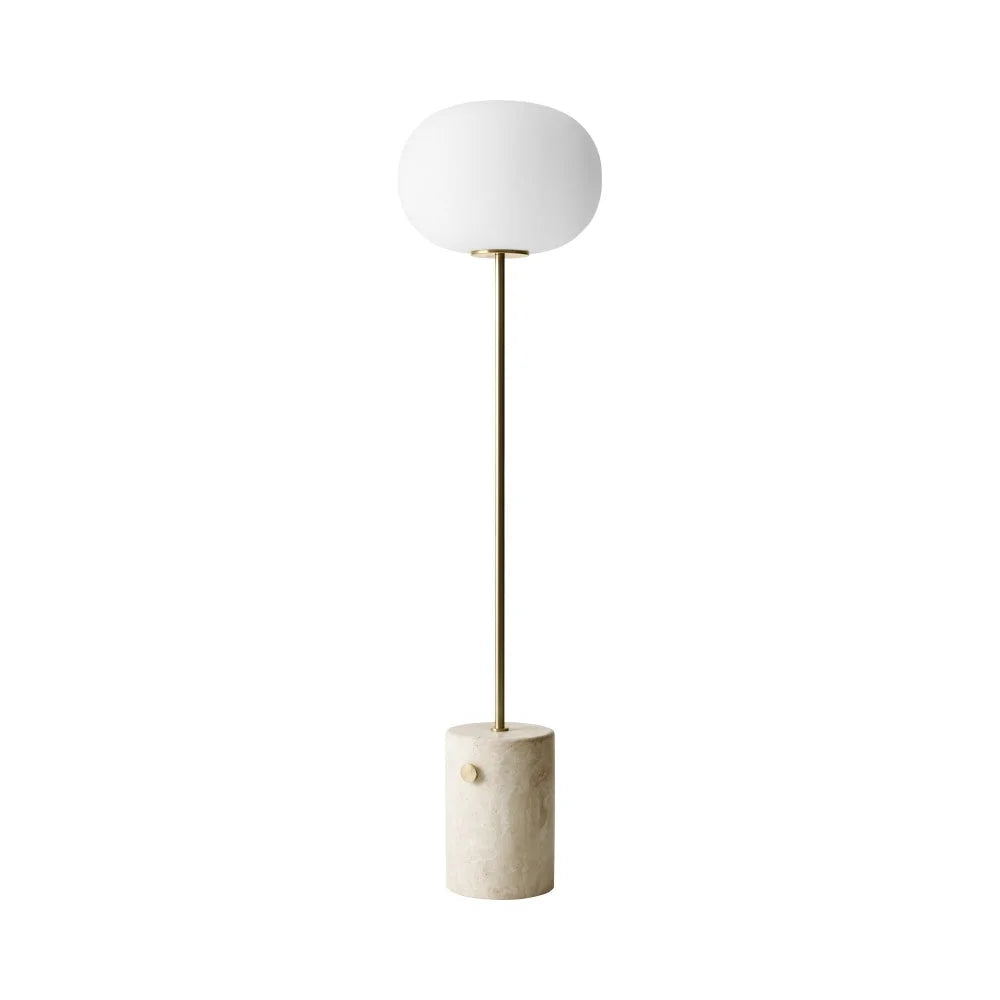 Torchiere Floor Lamps Minimalist Marble and Copper Finish
