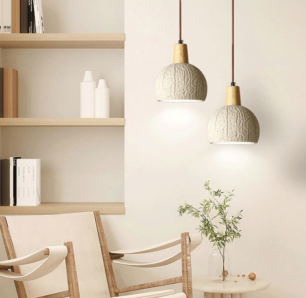 Minimalist Natural Pendant Lamps for Dining Room Bedroom Living - Lamps