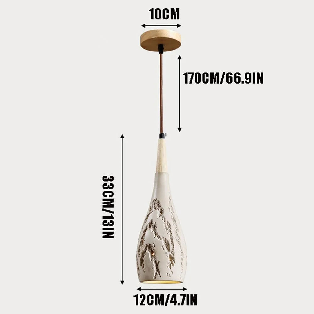 Minimalist Natural Pendant Lamps for Dining Room Kitchen Island Stairs