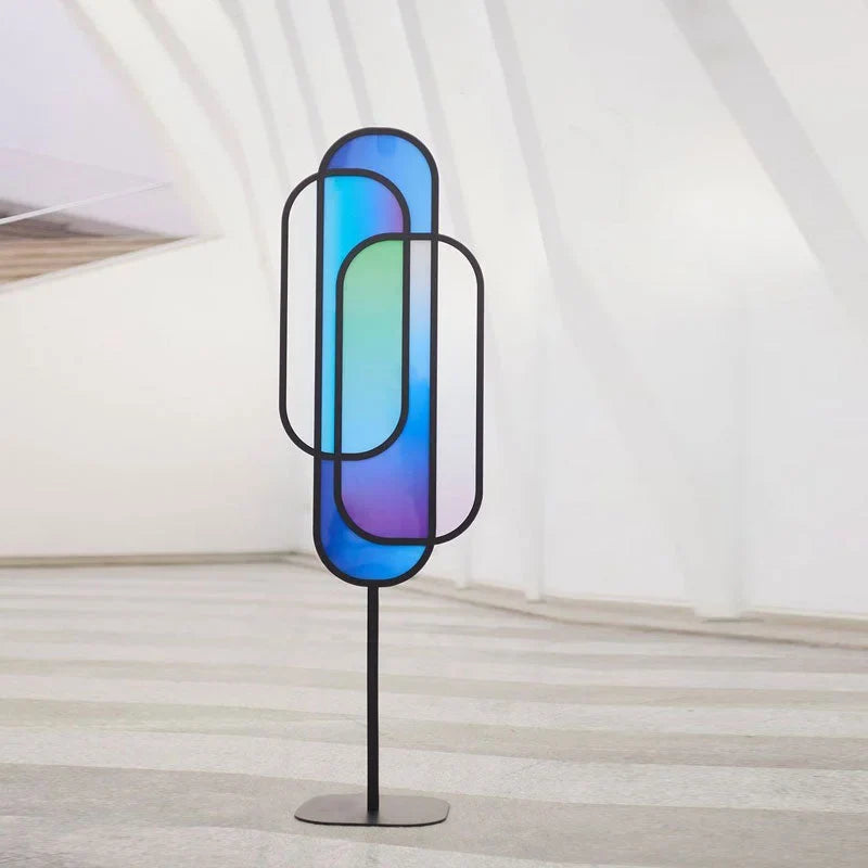 Acrylic Overlay Floor Lamp | Sculptural Upward-light Modern Contemporary Living Room & Loft Casalolalights Luxury Lamps