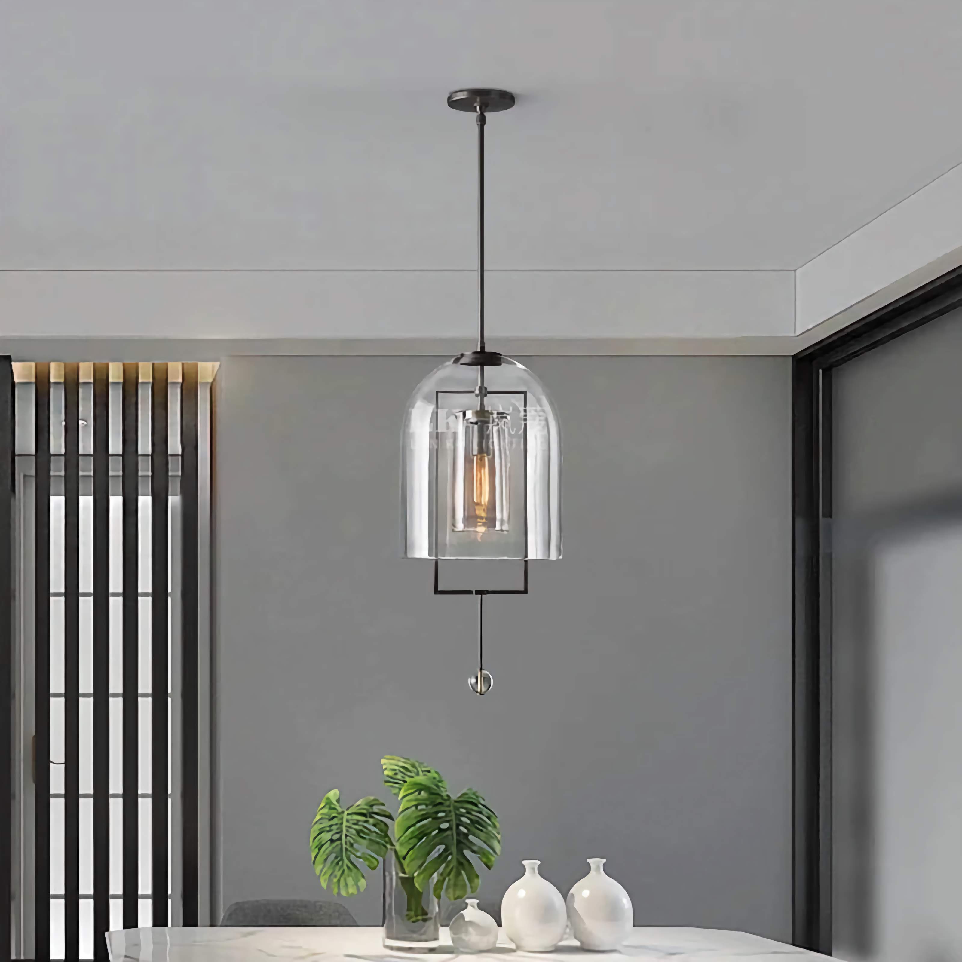 MODERN BLACK GLASS PENDANT LIGHT | DESIGN CLVV2501