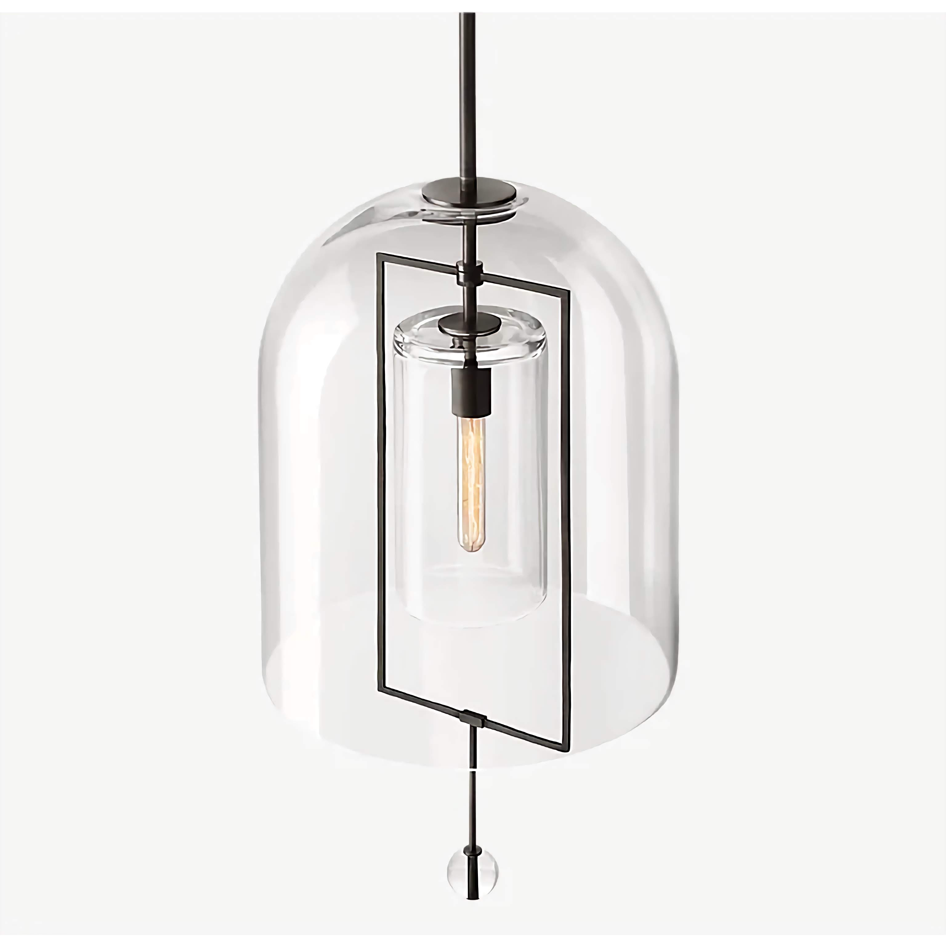 MODERN BLACK GLASS PENDANT LIGHT | DESIGN CLVV2501