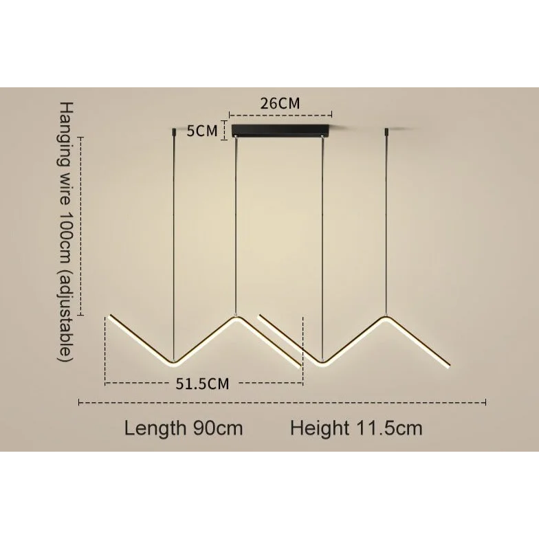 Modern Linear Pendant Lighting | Led Kitchen | Casalola Casalolalights Luxury Lamps for Interior Designers