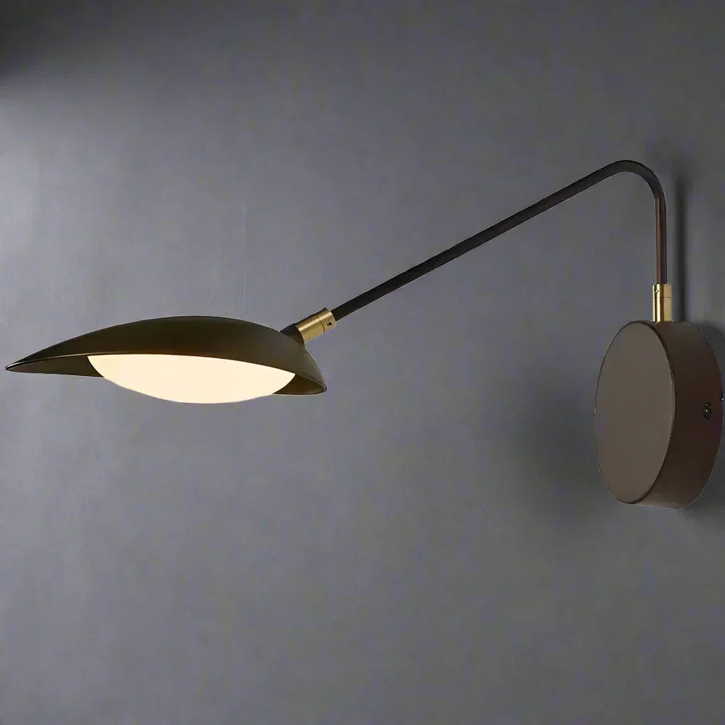 Modern Rotatable Black Wall Sconces for Living Room or Bedside