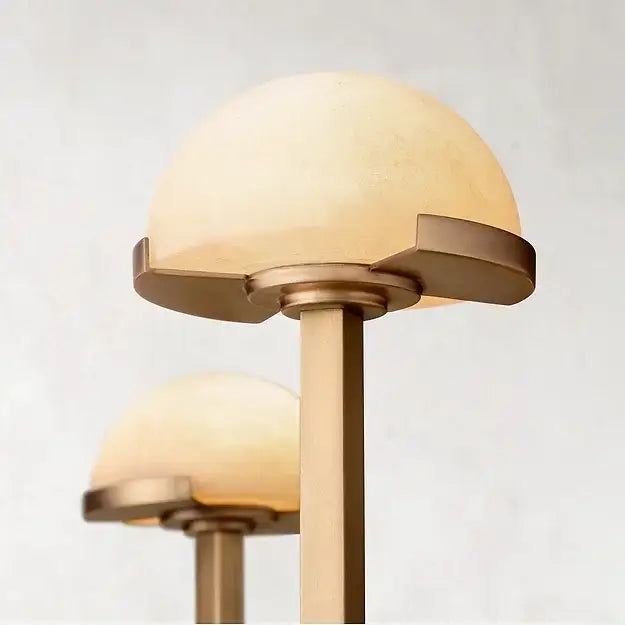 Copper and Alabaster Chandelier for Living Room or Dining | Casalola Lights - Chandeliers
