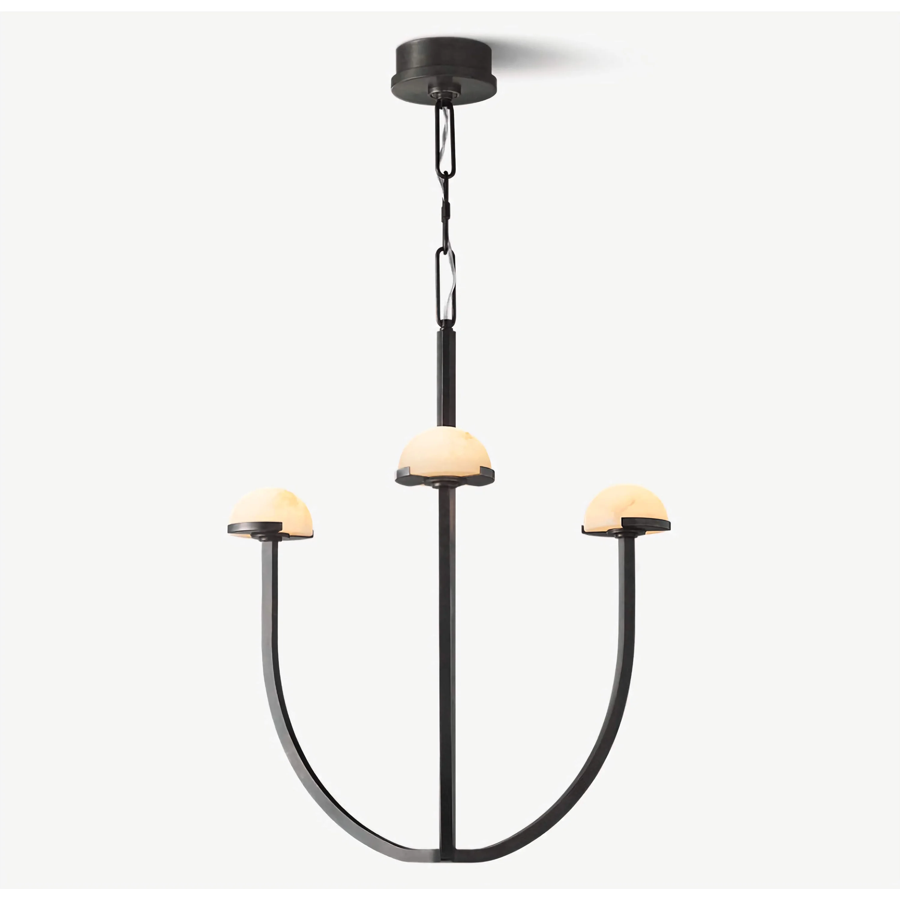 Copper and Alabaster Chandelier for Living Room or Dining | Casalola Lights