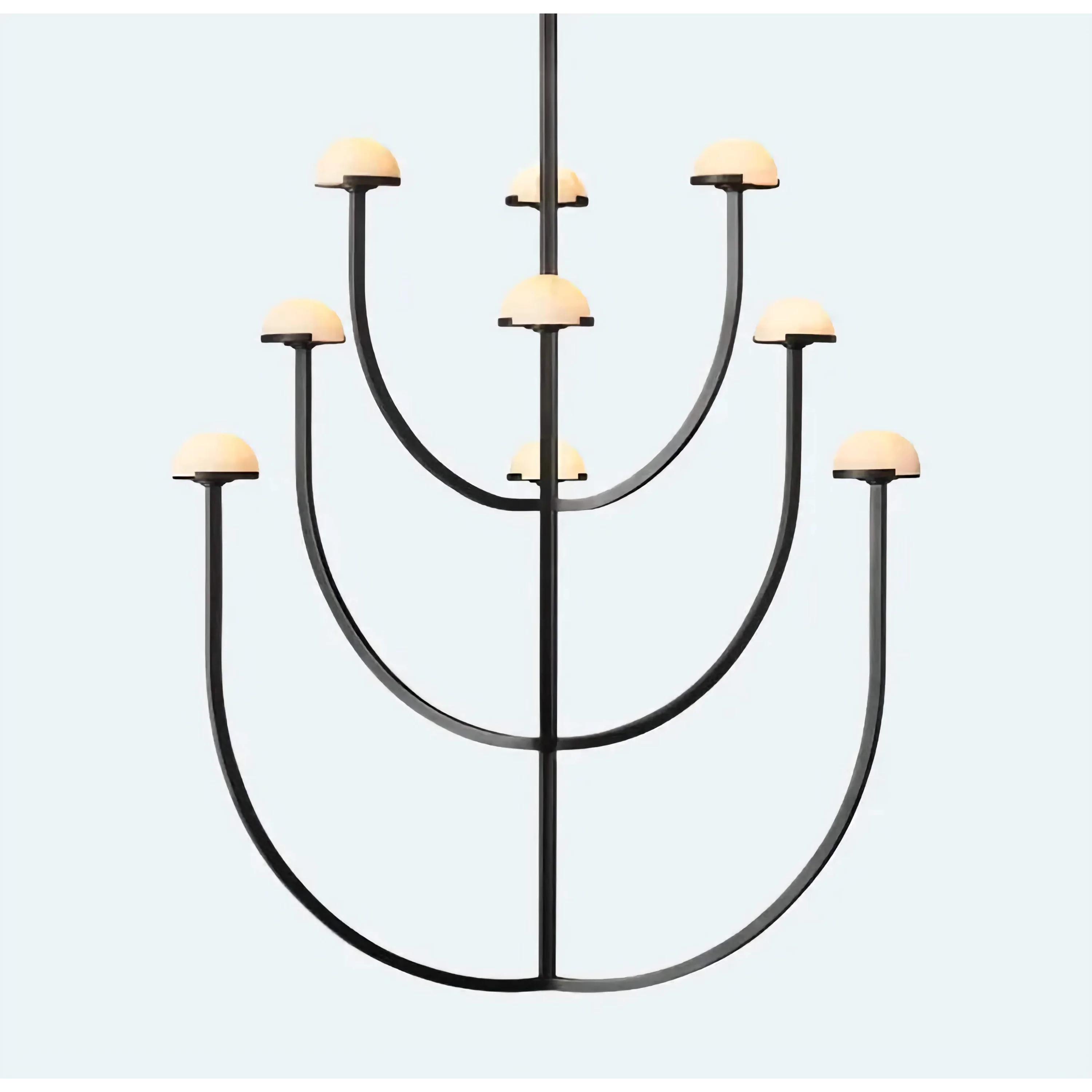 Copper and Alabaster Chandelier for Living Room or Dining | Casalola Lights