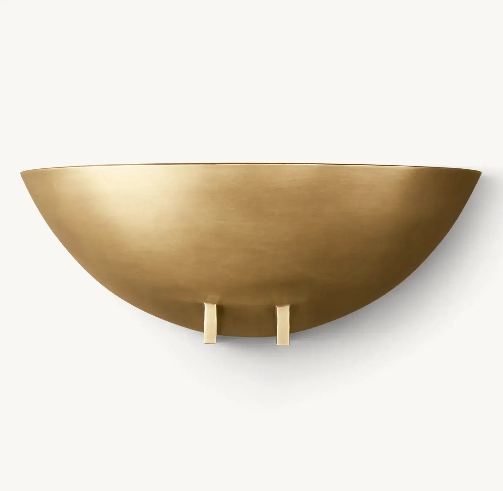 Modern Brass Bowl Wall Sconce – Handcrafted Luxury Accent Light - Sconces