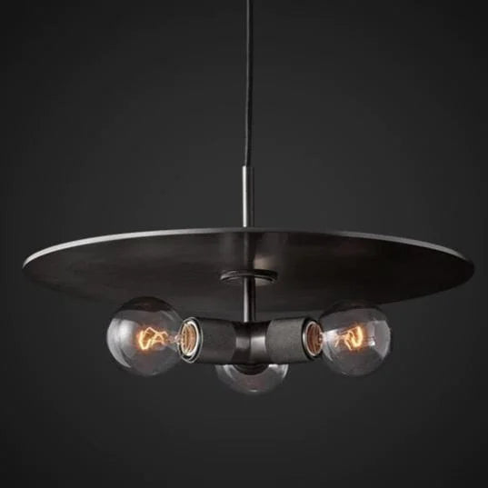 Modern Brass Disc Pendant Light – Minimalist Iron Ceiling Fixture for Dining Room or Kitchen Casalolalights Luxury