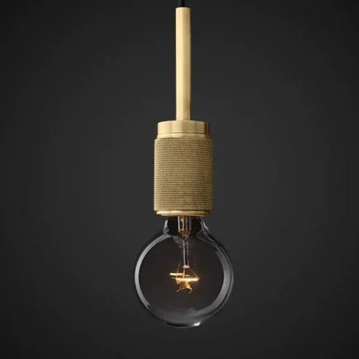 Modern Brass Disc Pendant Light – Minimalist Iron Ceiling Fixture for Dining Room or Kitchen