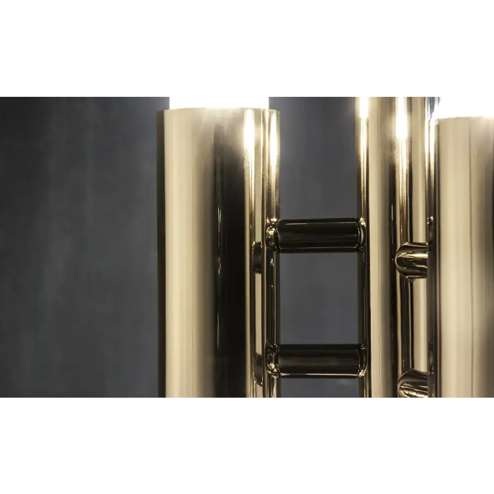 Modern Brass & Marble Table Lamp | Sculptural Glass Lighting - Lamps