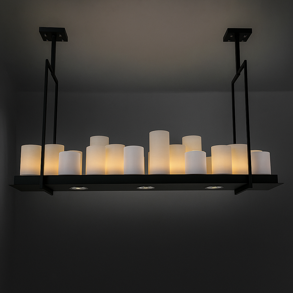 Candle Chandelier | Led Faux-marble Linear Modern Transitional Dining & Kitchen Island Casalolalights Luxury Lamps