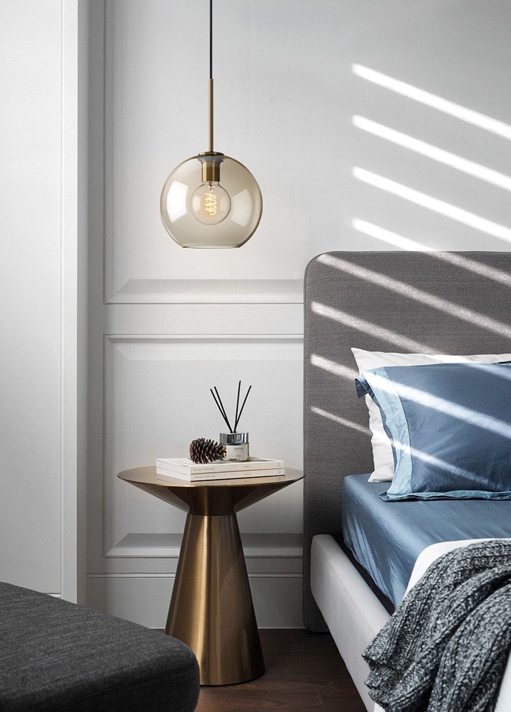 Modern Pendant Lighting | 1-light Glass Lamp | Kitchen Dining Room | Casalola - Lamps