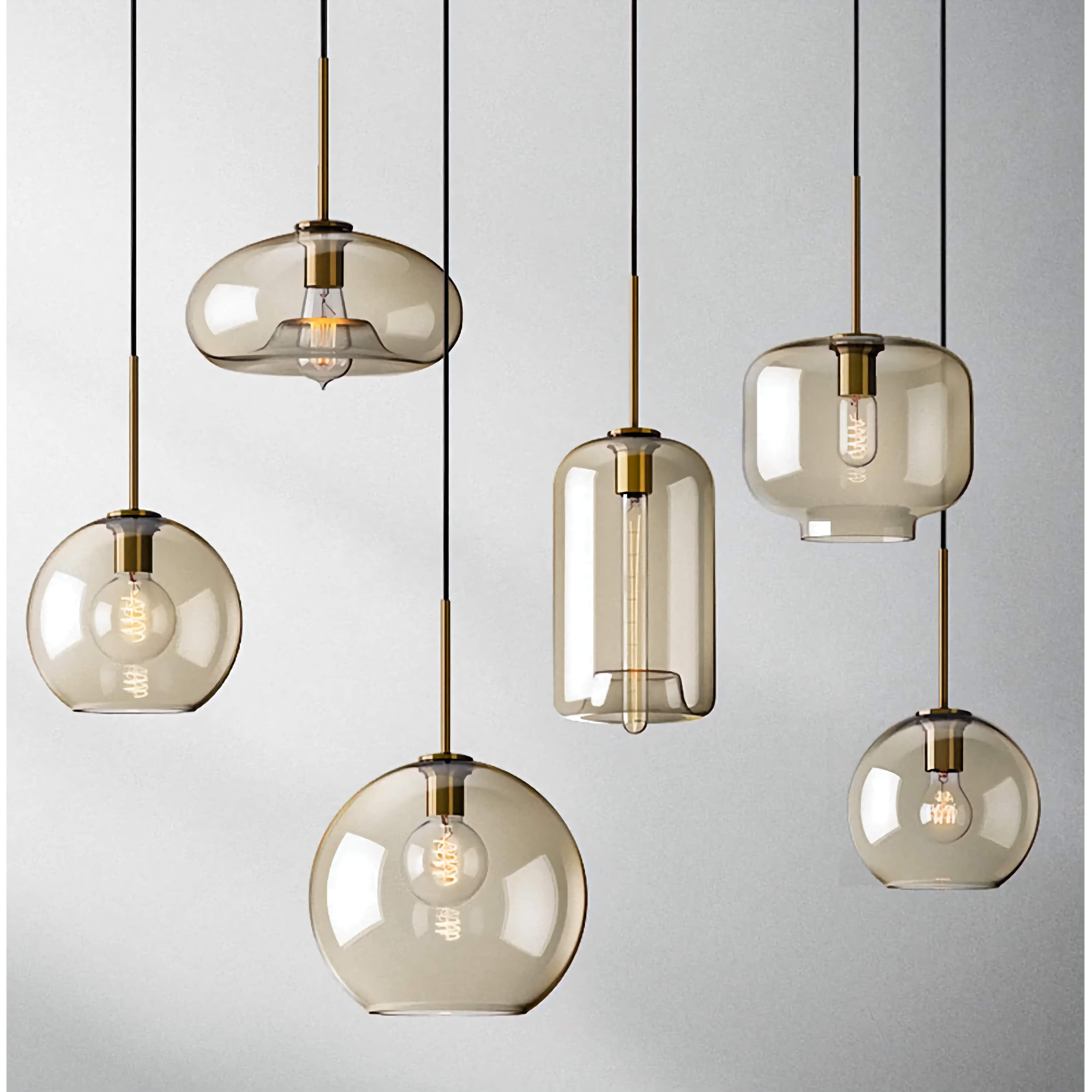 Modern Pendant Lighting | 1-light Glass Lamp | Kitchen Dining Room | Casalola