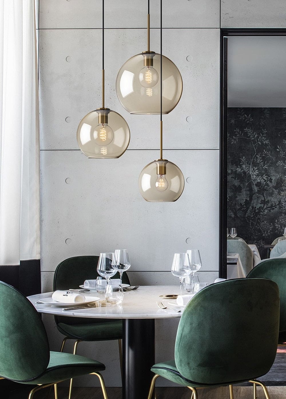 Modern Pendant Lighting | 1-light Glass Lamp | Kitchen Dining Room | Casalola - Lamps