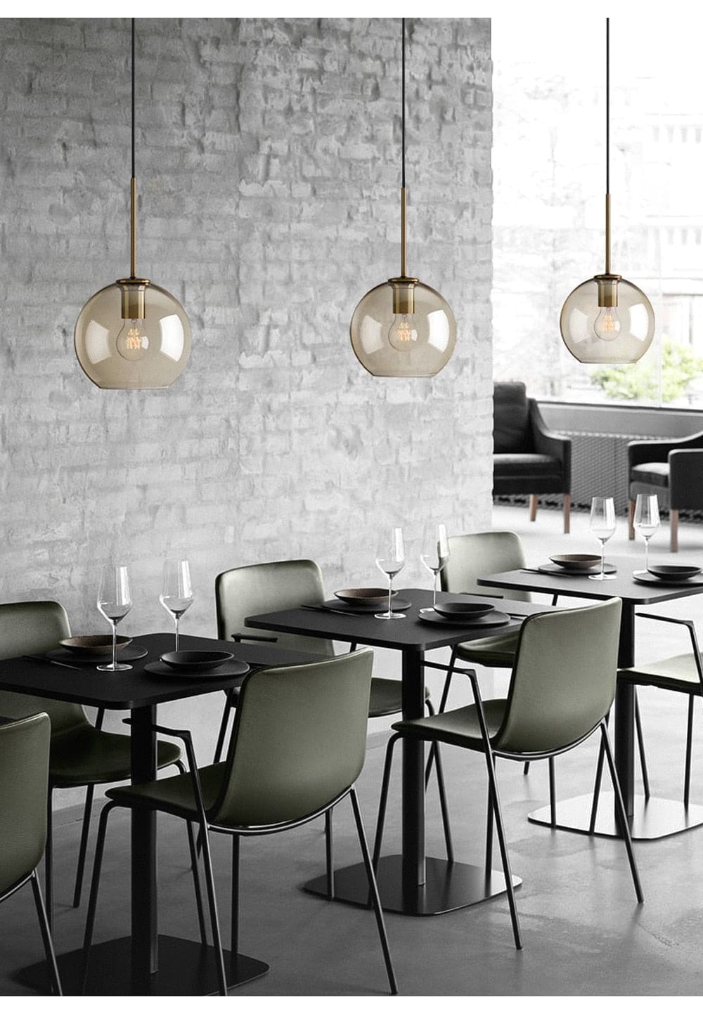 Modern Pendant Lighting | 1-light Glass Lamp | Kitchen Dining Room | Casalola - Lamps