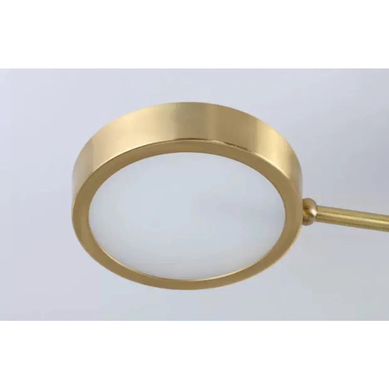 Modern Luxury Copper Semi-flush Mount Ceiling Light for Low Ceilings