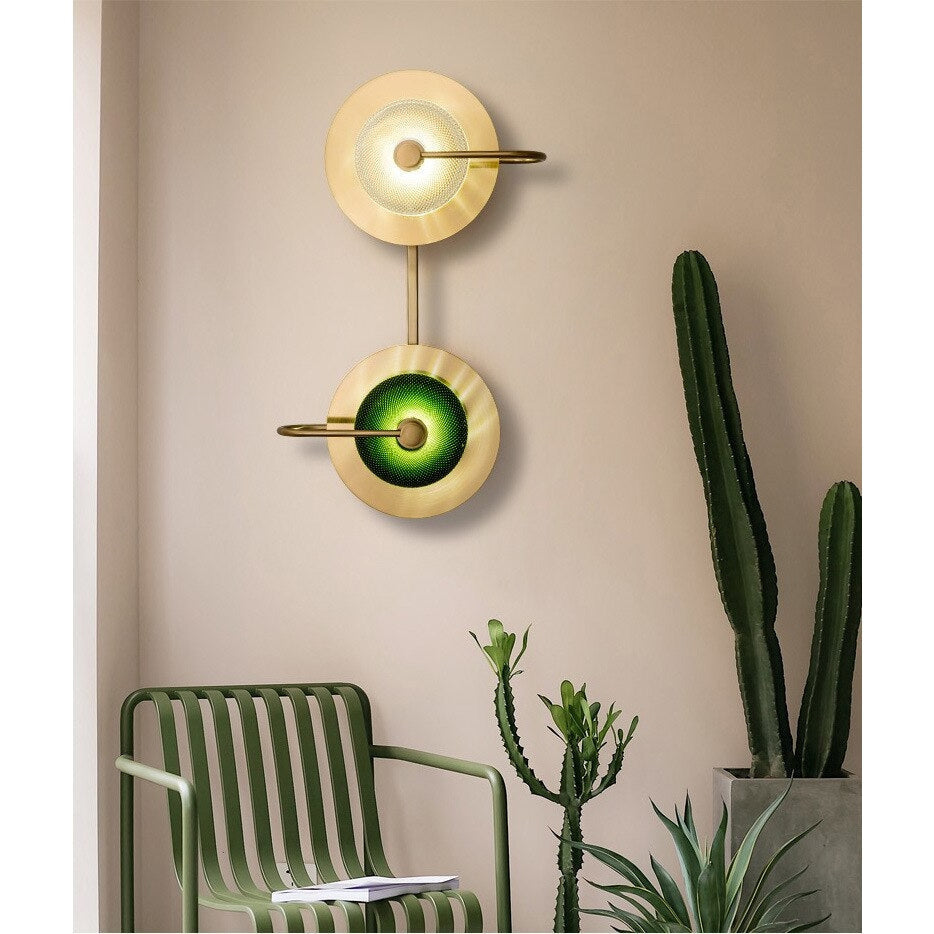 Crystal Green Wall Lamp | Mid-century Modern Lighting Sconces | Casalola