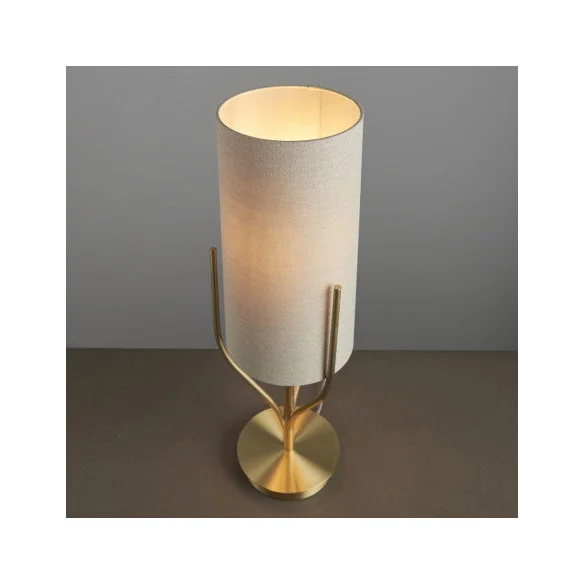 Modern Floor Lamp Gold Finish Fabric Shade Warm Light Csa Ul Listed Ce