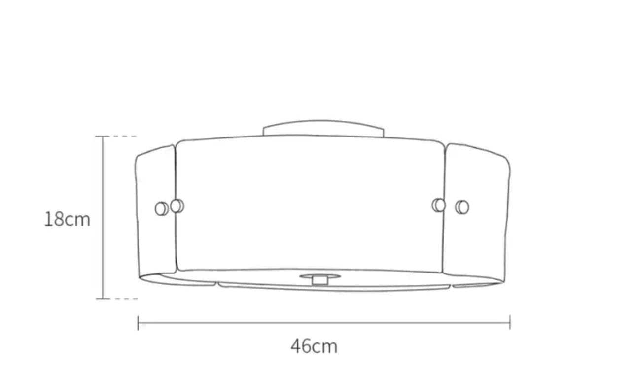 Modern Frosted Glass and Copper Flush Mount - Mounts