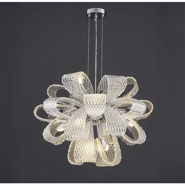 Modern Murano Glass Chandelier for Living Room and Dining Area