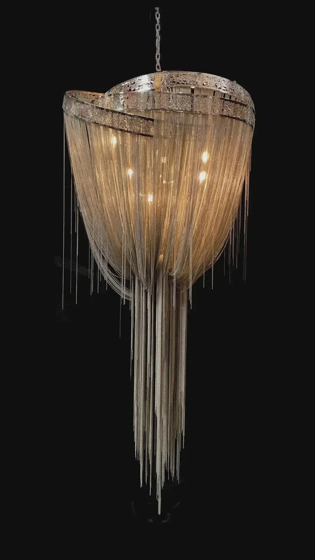 Modern Crystal Chandelier – Elegant Ceiling Light for Living Room Dining and Kitchen - Chandeliers