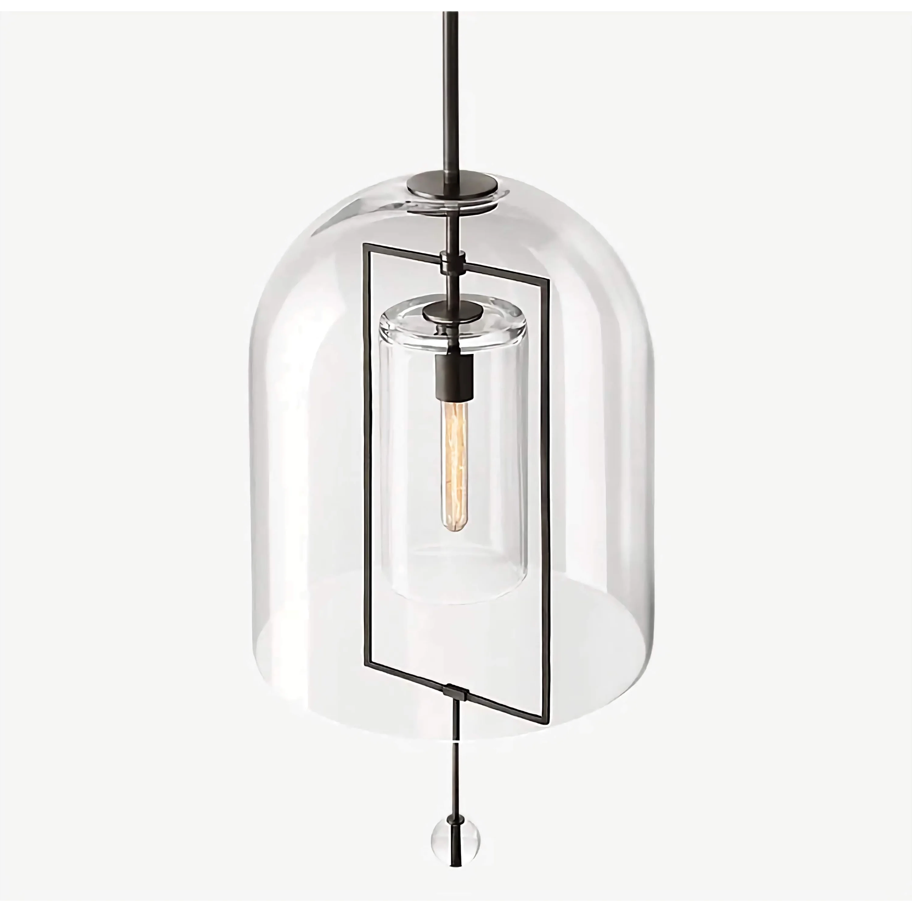 Modern Kitchen Island Pendant Lighting - Glass – Copper Dome Light Casalolalights Luxury Lamps for Interior Designers