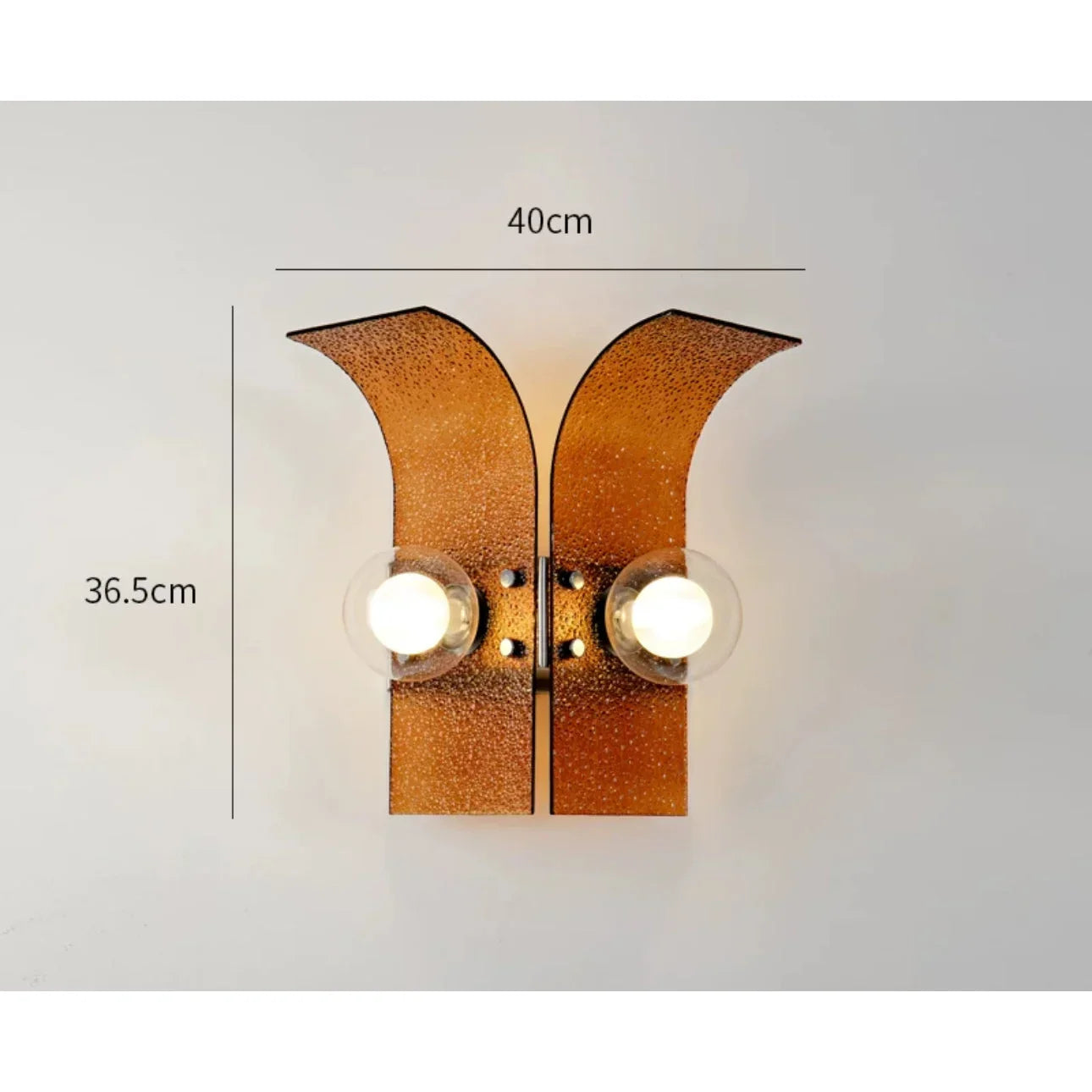 Modern Glass Wall Light 37x40cm 3000k Led