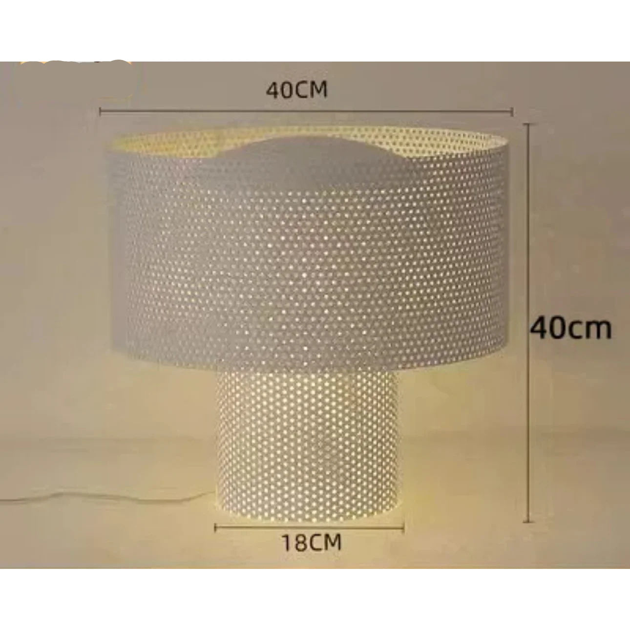Luxury Mesh Table Lamps with Cylindrical Design – Wabi Sabi Minimalist