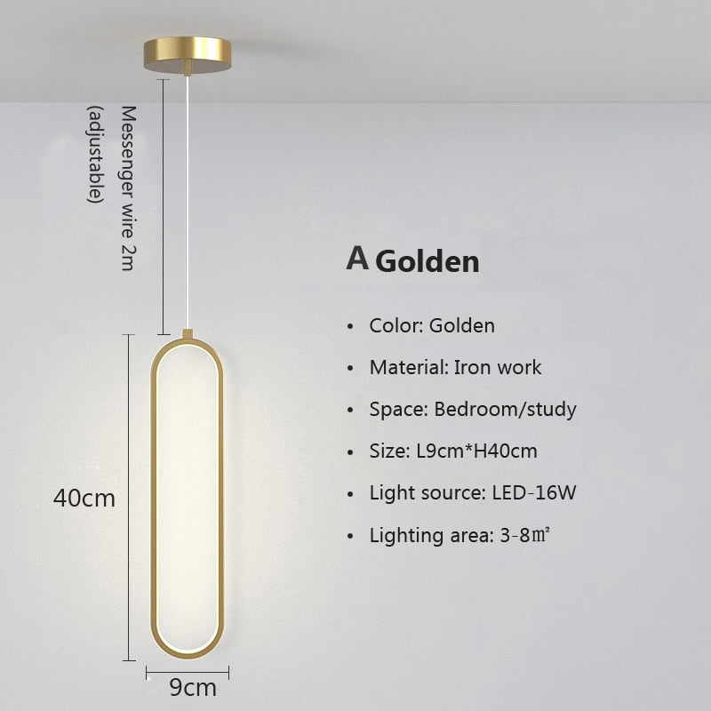 Modern Pendant Lighting | Metal Ring Led Gold Ceiling Light Fixtures | Casalola - Lamps