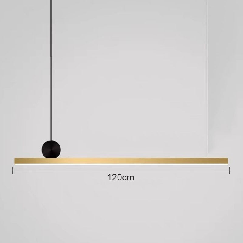 Modern Linear Led Ceiling Light Fixtures | Kitchen Pendant Lighting | Dining Room Lamps - Lamps