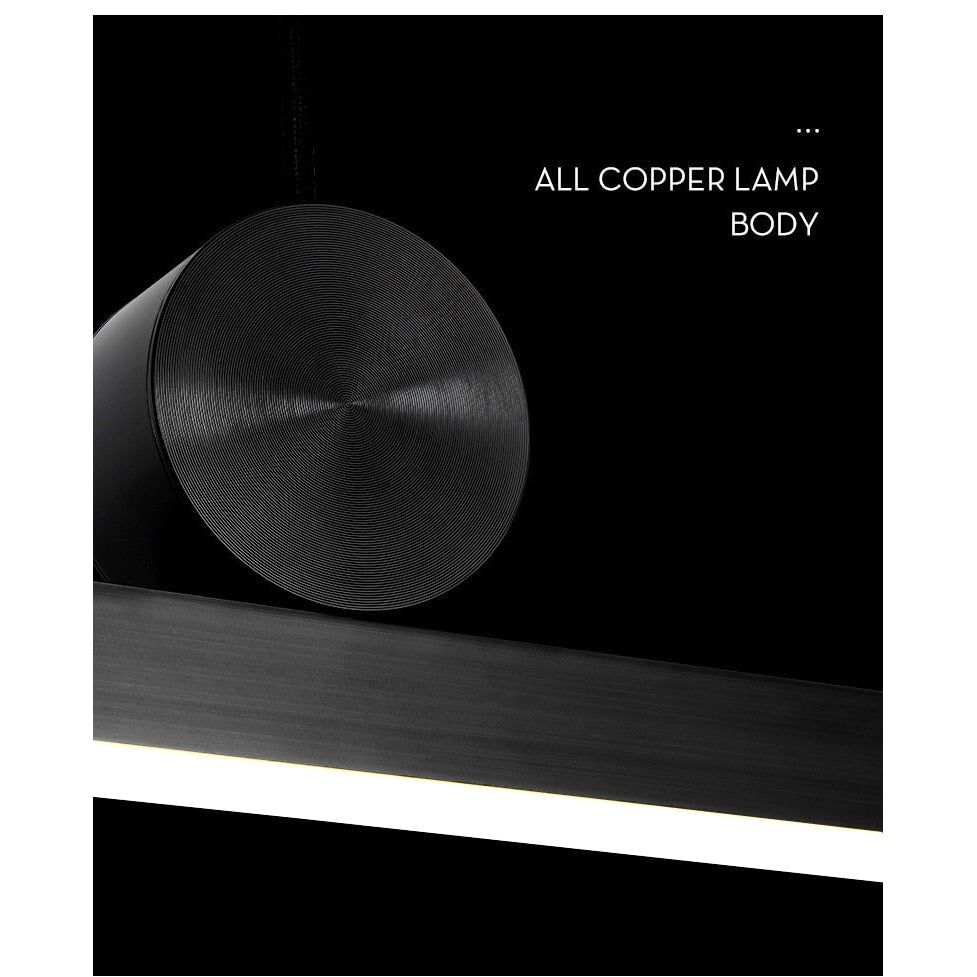 Modern Linear Led Ceiling Light Fixtures | Kitchen Pendant Lighting | Dining Room Lamps - Lamps