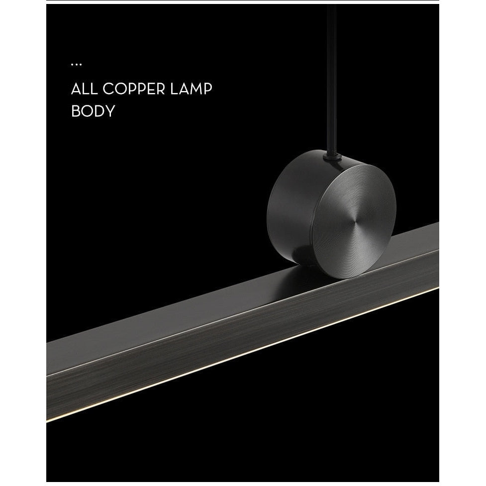 Modern Linear Led Ceiling Light Fixtures | Kitchen Pendant Lighting | Dining Room Lamps - Lamps