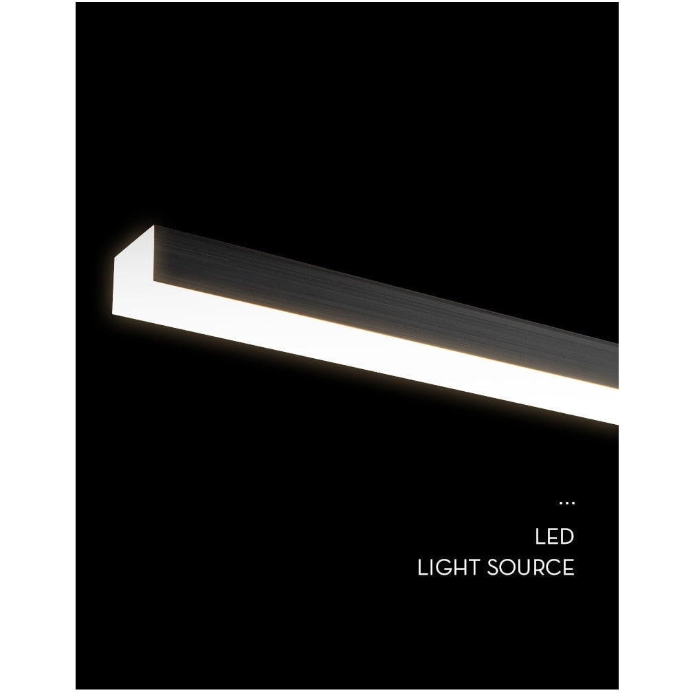 Modern Linear Led Ceiling Light Fixtures | Kitchen Pendant Lighting | Dining Room Lamps - Lamps