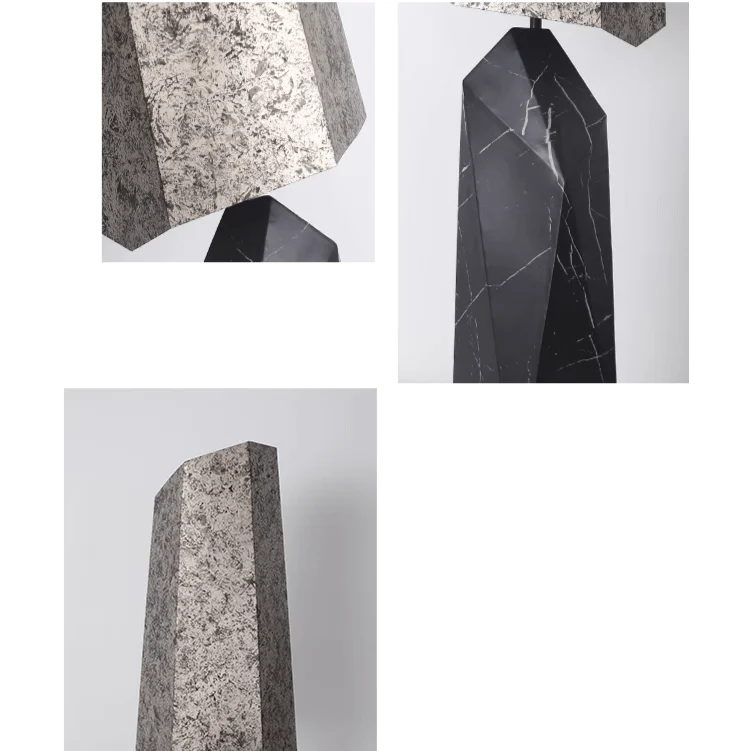Wabi-sabi Floor Lamp | Grey Granite & Marble Design – Artistic Lighting for Modern Homes Casalolalights Luxury Lamps