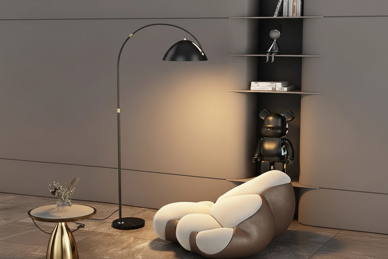 Contemporary Arc Floor Lamp | Living Room | Casalola Casalolalights Luxury Lamps for Interior Designers