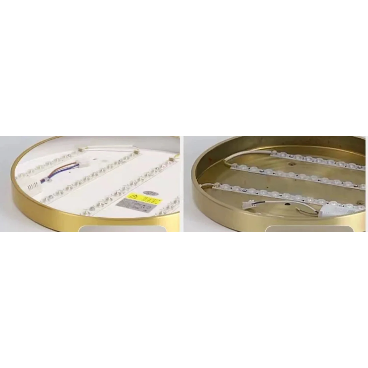 Modern Minimalism Copper Flush Mount Ceiling Light for Low