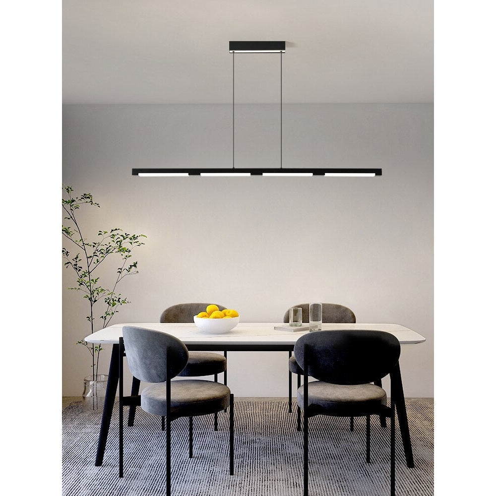 Modern Led Semi-flush Mount | Black Kitchen Pendant Lighting | Casalola - Lamps