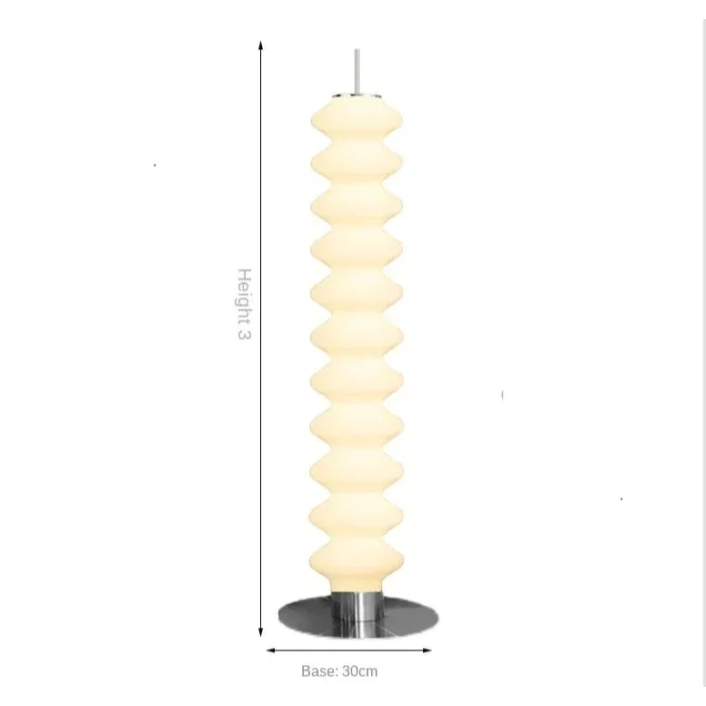 Modern Sculptural Floor Lamp Led Chrome Finish Dimmable