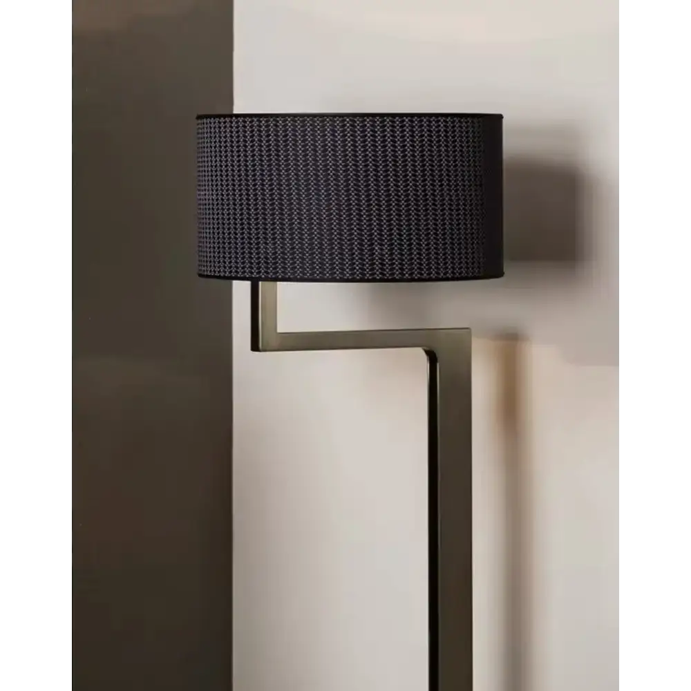 Modern Sculptural Metal Floor Lamp | Architectural Statement Piece | Black - Lamps