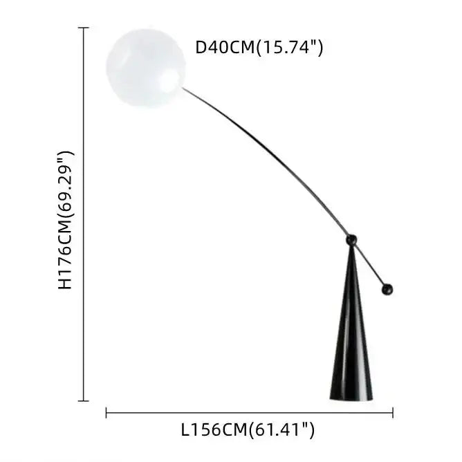 Modern Stainless Steel & Glass Floor Lamp for Living Room - Lamps