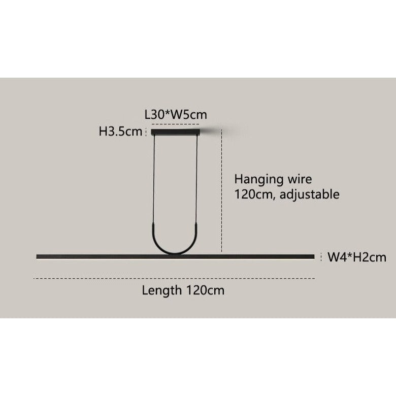 Modern Bar Pendant Lighting | Black Led for Kitchen Island Dining Room | Casalola - Lamps