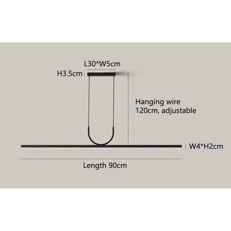 Modern Bar Pendant Lighting | Black Led for Kitchen Island Dining Room | Casalola - Lamps