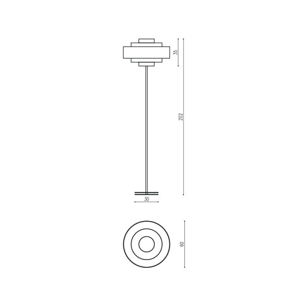 Torchiere Floor Lamps - Mid Century Modern - Blue Copper Tiered Lampshade