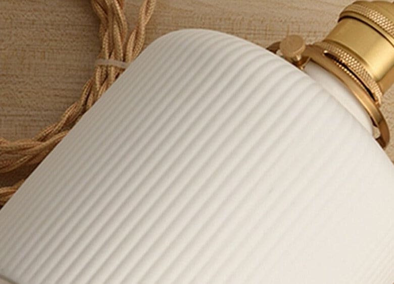 Elegant White Pendant Lamps | Ceramic Hanging Lights | 1-lights for Living Room Bedroom Kitchen - Lamps