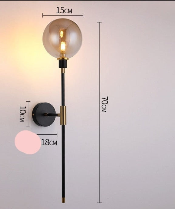 Glass Wall Sconces for Living Room Bedroom Corridor Outdoor | Modern Lights